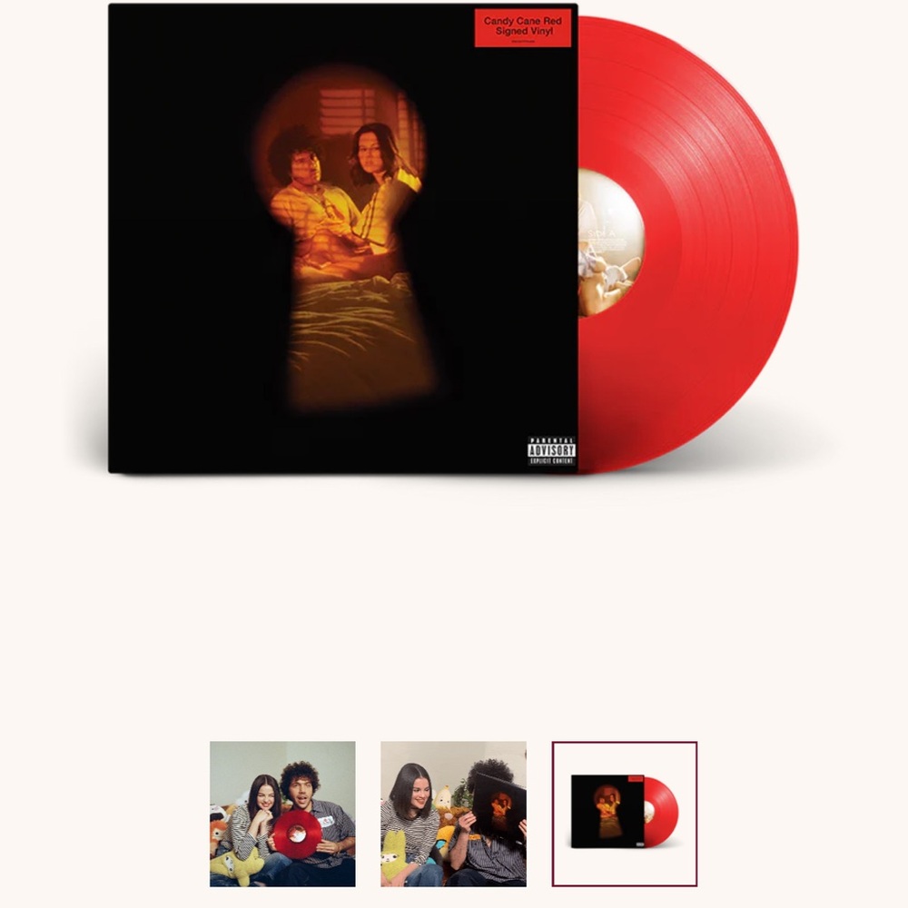 NWT I Said I Love You First - Standard Signed Candy Cane Red Vinyl